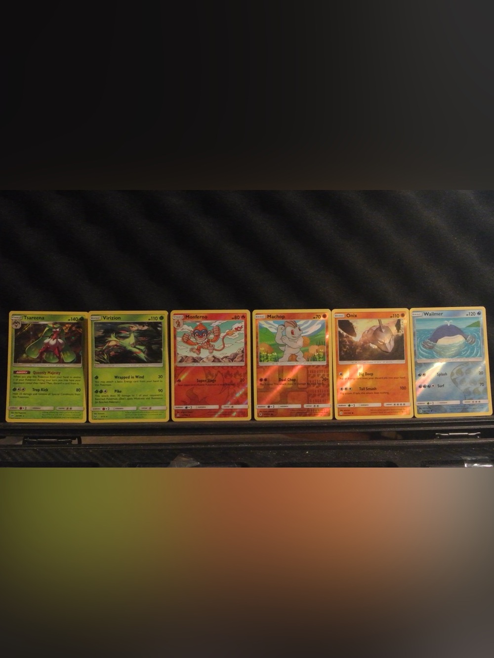 Pokemon Single Card Lot - Green, Red, Orange & Blue Holo Cards